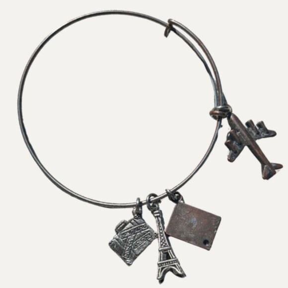 🌍✈️ Travel Charm Bracelet ✈️🌍 - Picture 2 of 2